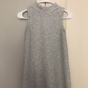 Miss Selfridge Boucle High Neck Sleeveless Mini Dress